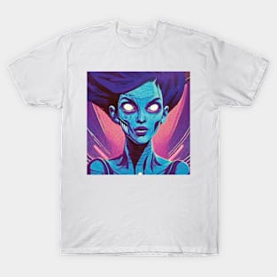 Blue Woman Superhero T-Shirt